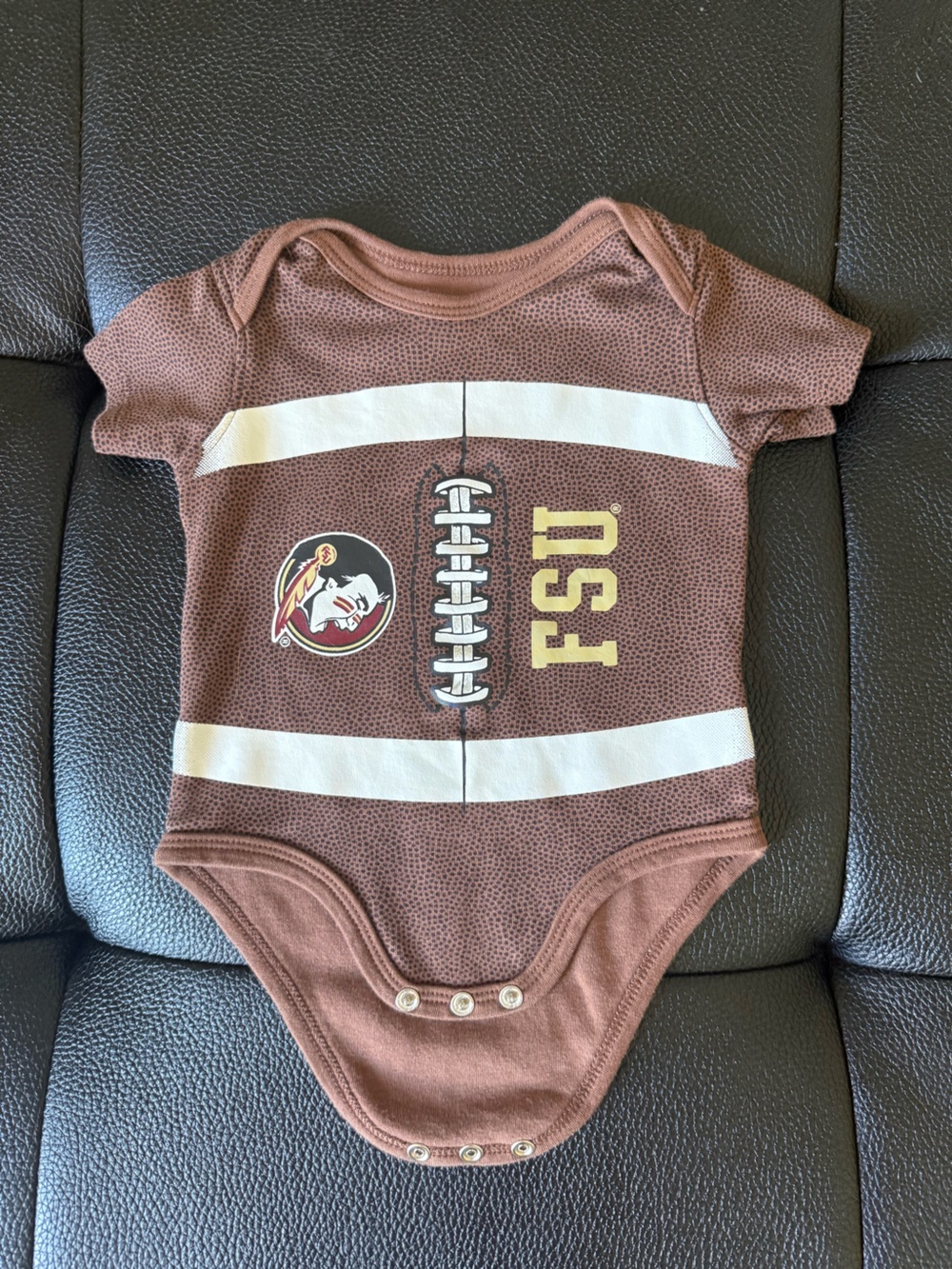FSU Brown Football One-Piece 3-6 months